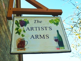 the artist arms sign